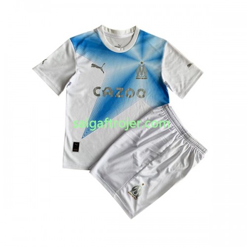 Olympique de Marseille Fodboldtrøjer Anniversary Børn Hjemmebanesæt 2022/23 Kort ærmer Olympique de Marseille Fodboldtrøjer Anniversary Børn Hjemmebanesæt 2022/23 Kort ærmer